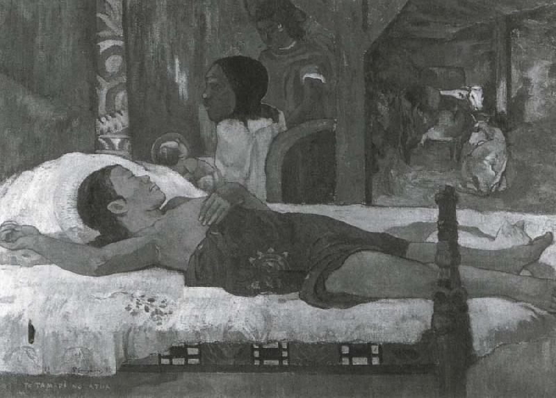 Paul Gauguin Die Geburt-Te Tamari no atua France oil painting art